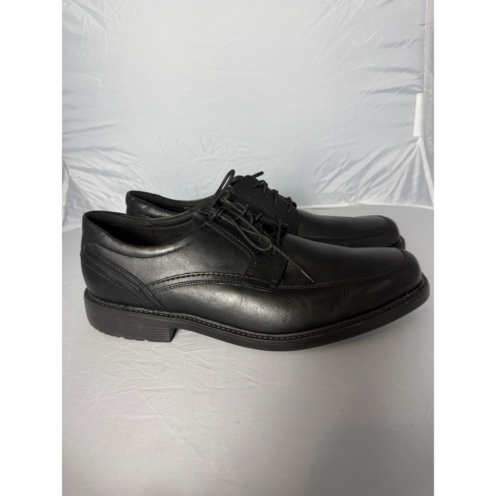 Rockport Trutech Black Leather Leader 2 Apron Toe Oxford 15 W Men's - Picture 3 of 10